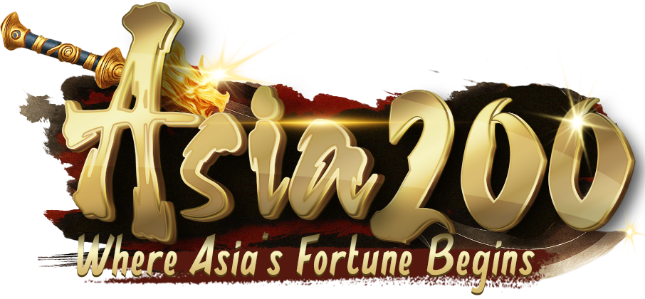 Logo resmi ASIA200 gold-crimson — platform gaming premium asia200mobile.com Indonesia